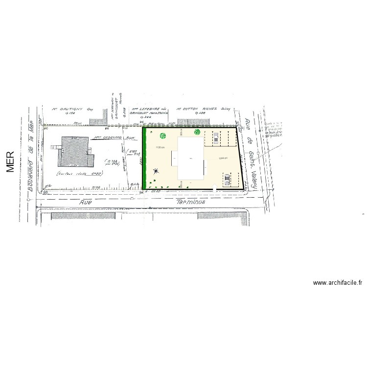 Implantation. Plan de 0 pièce et 0 m2