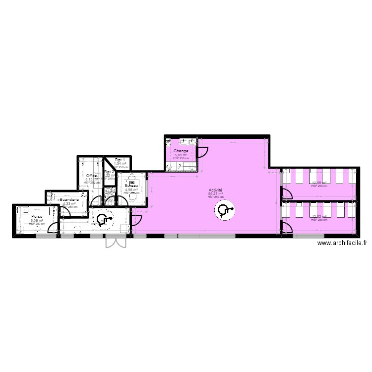 Cergy projet Jordan pmi. Plan de 0 pièce et 0 m2