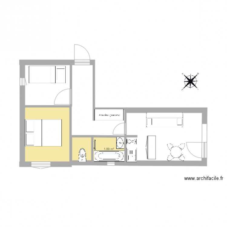 Plan Appartement Aiglon. Plan de 0 pièce et 0 m2