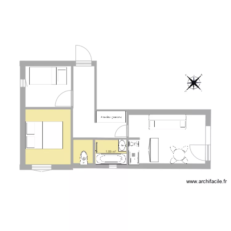 Plan Appartement Aiglon. Plan de 