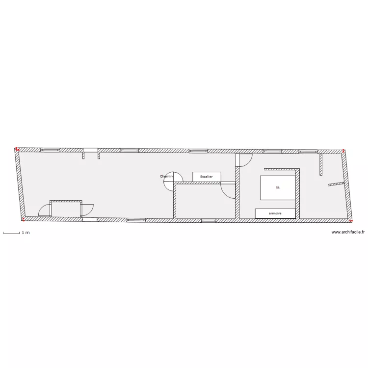 rez de chauss&eacute;e. Plan de 