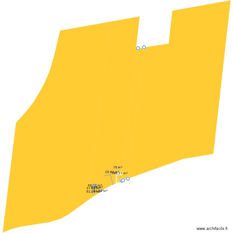 mblanc. Plan de 7 pièces et 270 m2