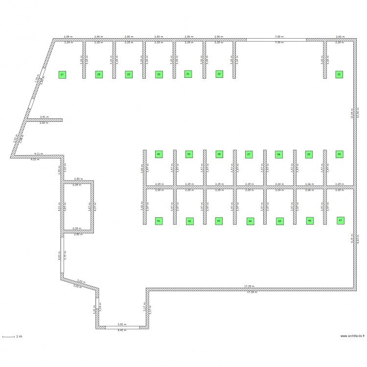 parking. Plan de 0 pièce et 0 m2