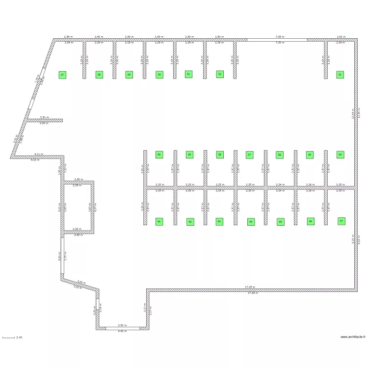 parking. Plan de parking. Plan de