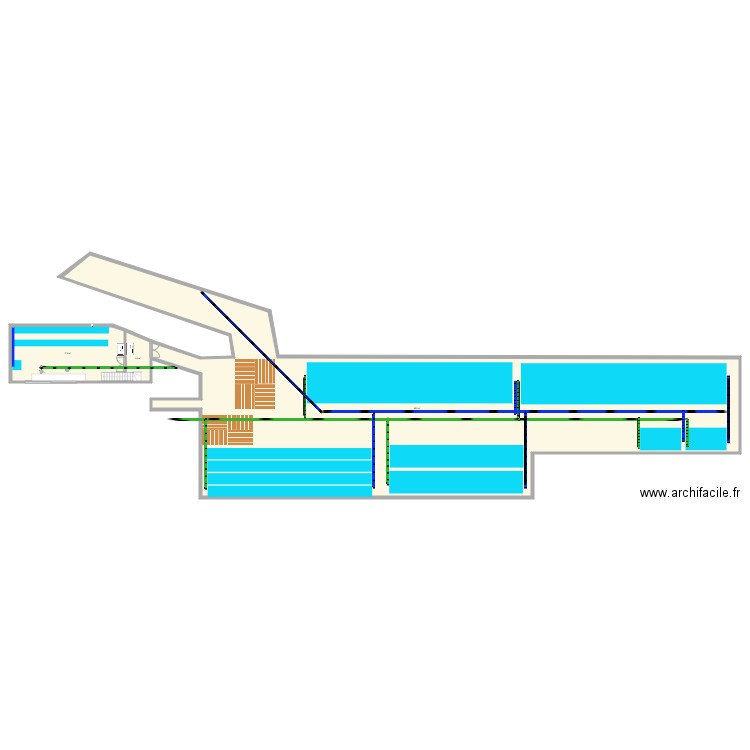 ZS Sarrance - Config bassin 2.0. Plan de 5 pièces et 800 m2
