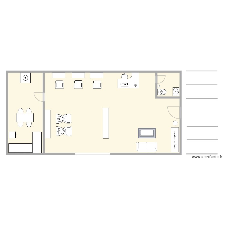 amandine salon. Plan de 0 pièce et 0 m2