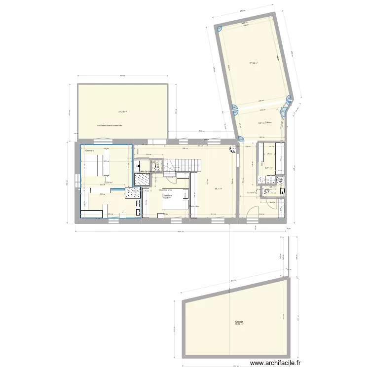 Maison Trezien Plan Jegado 6 Version Kalou bas septembre2022. Plan de 