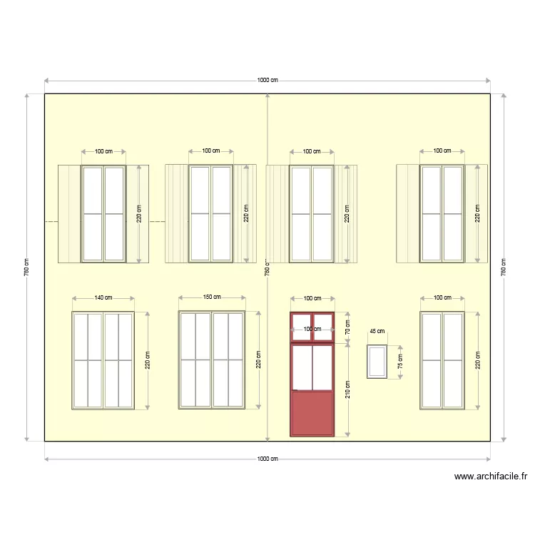 facade 2. Plan de facade 2. Plan de