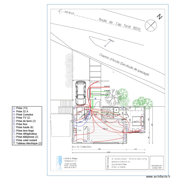 PLAN RDC SEBAS. Plan de 0 pièce et 0 m2