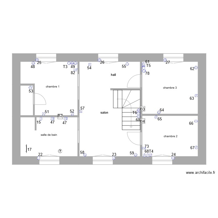 Prise de courant logement 3 1er Etage. Plan de 0 pièce et 0 m2