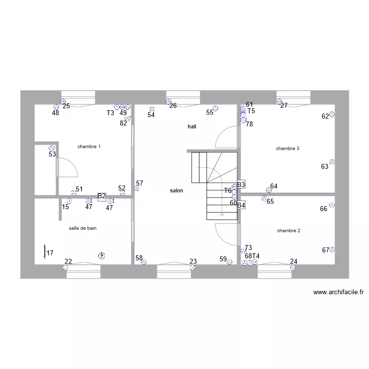 Prise de courant logement 3 1er Etage. Plan de Prise de courant logement 3 1er Etage. Plan de