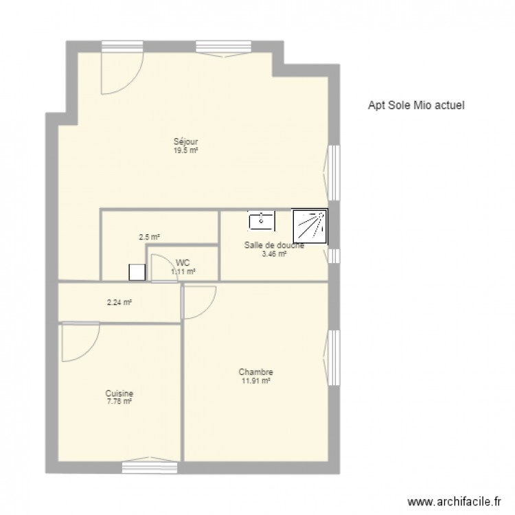 AptSoleMio1. Plan de 0 pièce et 0 m2