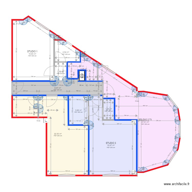 CONDORCETCLOISON. Plan de 0 pièce et 0 m2