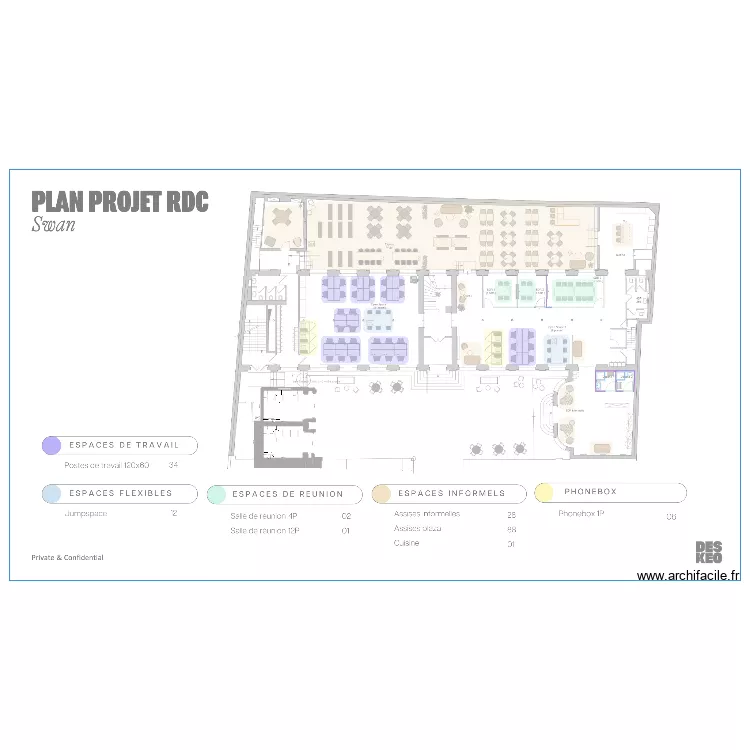 Plan parking Swan. Plan de 