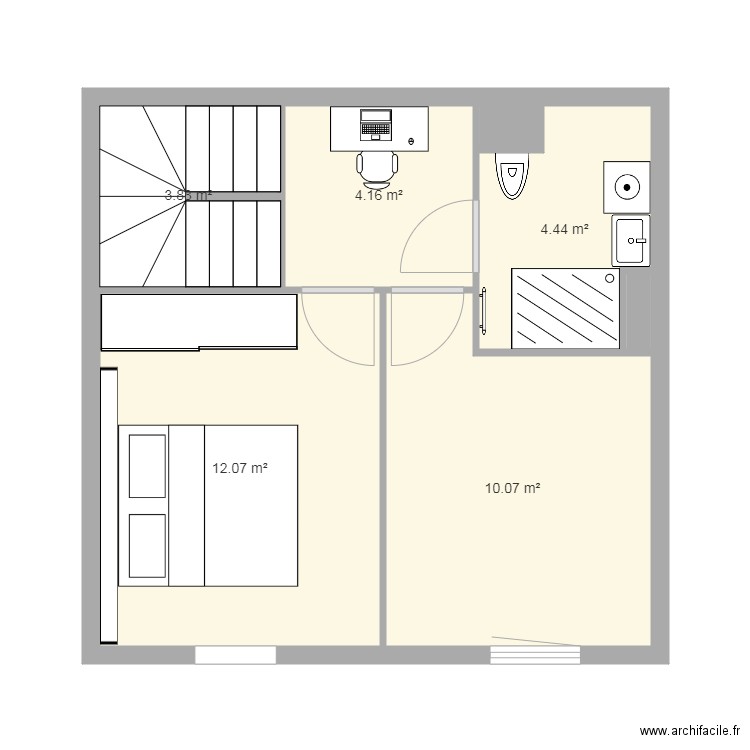 B04 étage. Plan de 0 pièce et 0 m2