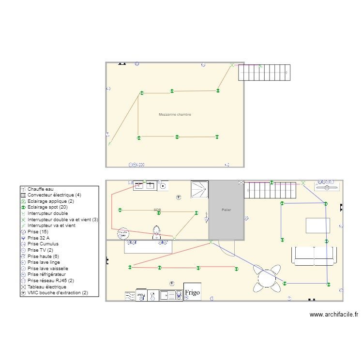 APPART 2 DALI provins. Plan de 0 pièce et 0 m2