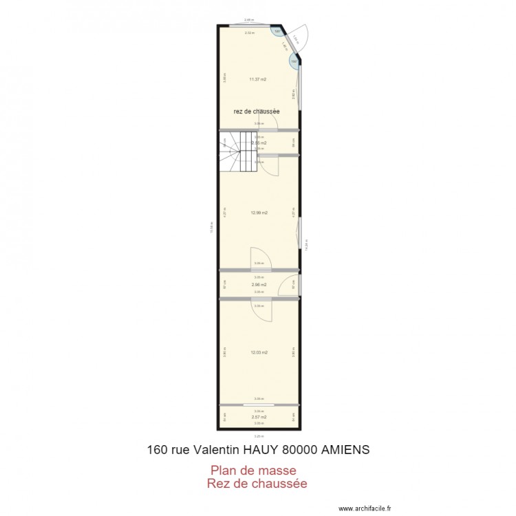 plan de masse 160 Valentin Hauy 80000 AMIENS. Plan de 0 pièce et 0 m2