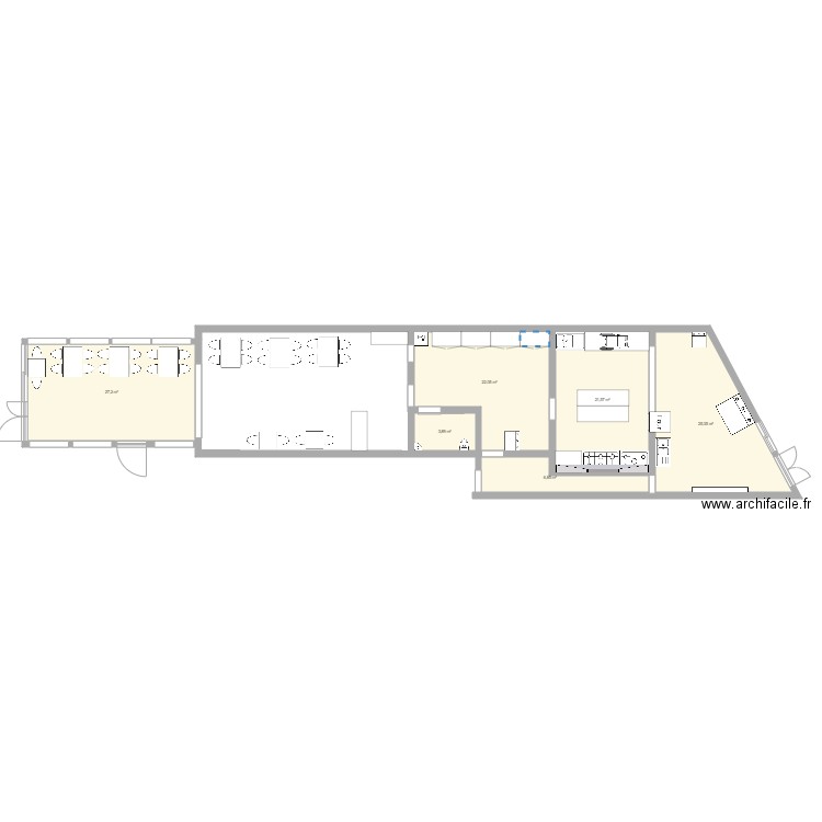 restaurant les 2 copines. Plan de 0 pièce et 0 m2