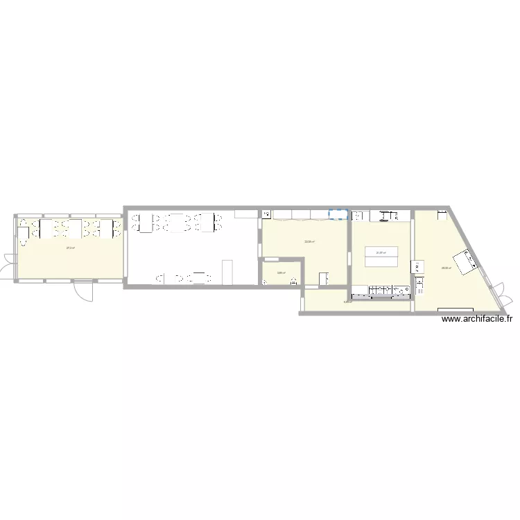 restaurant les 2 copines. Plan de 