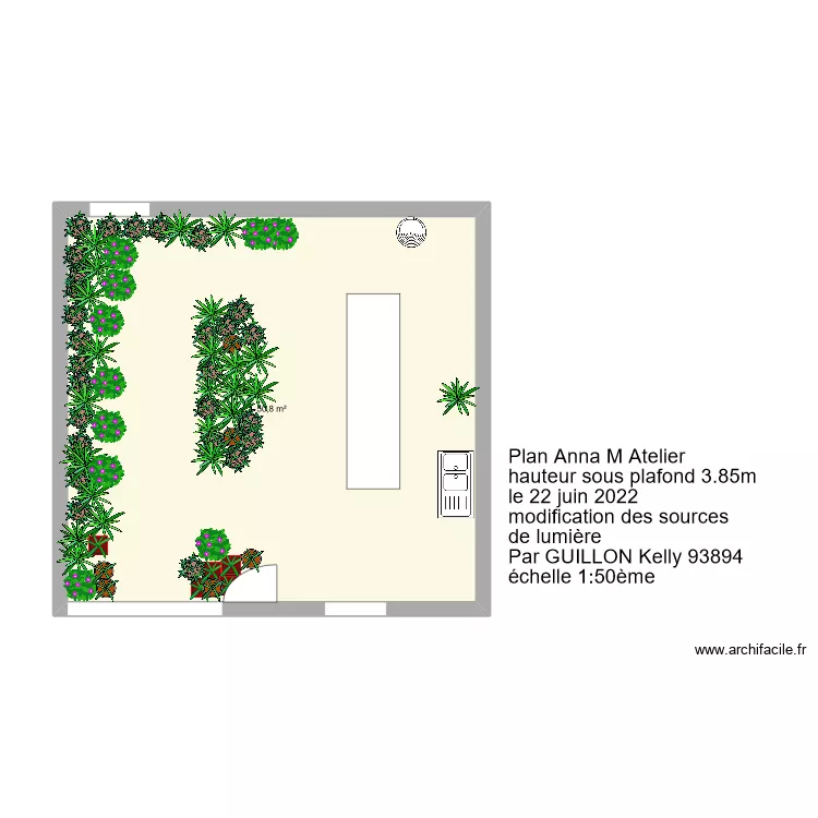 plan atelier m. Plan de 