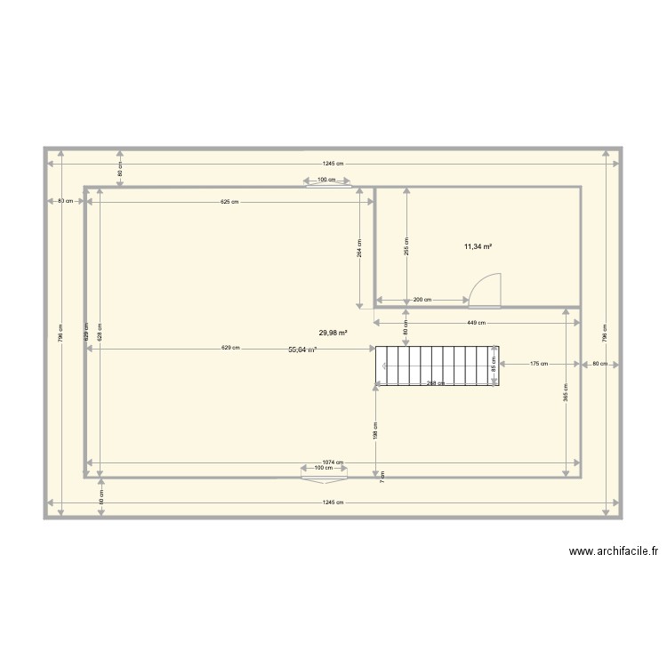 Hauteur Lezarde Etage origine. Plan de 0 pièce et 0 m2