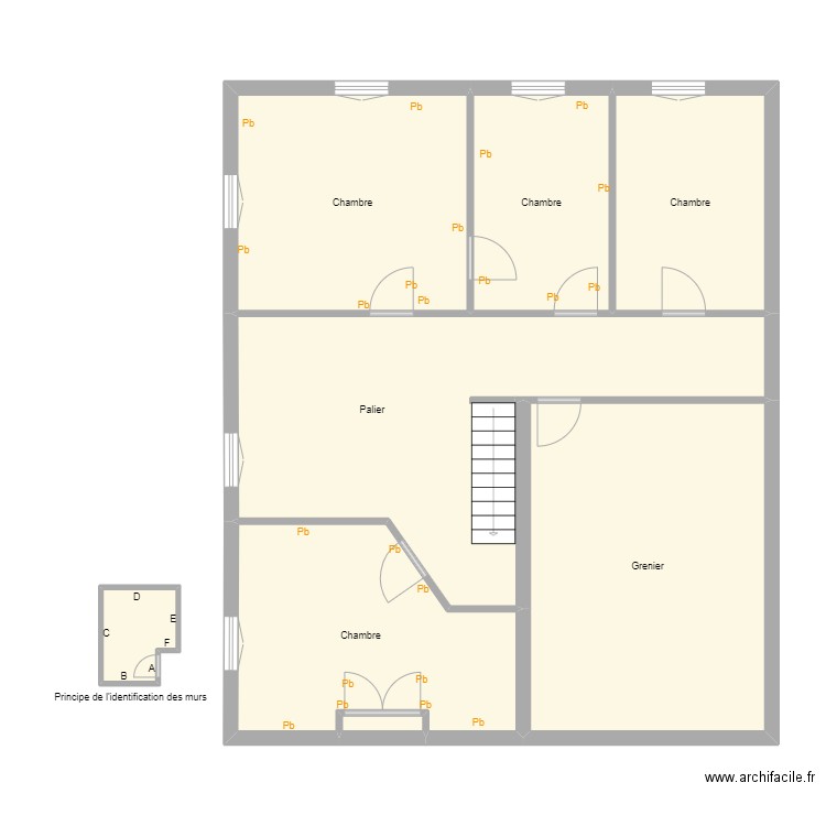 Croquis CHRISTOPHE Etage. Plan de 0 pièce et 0 m2