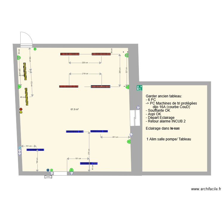 Shape incub 2000 éclairage implantation. Plan de 0 pièce et 0 m2