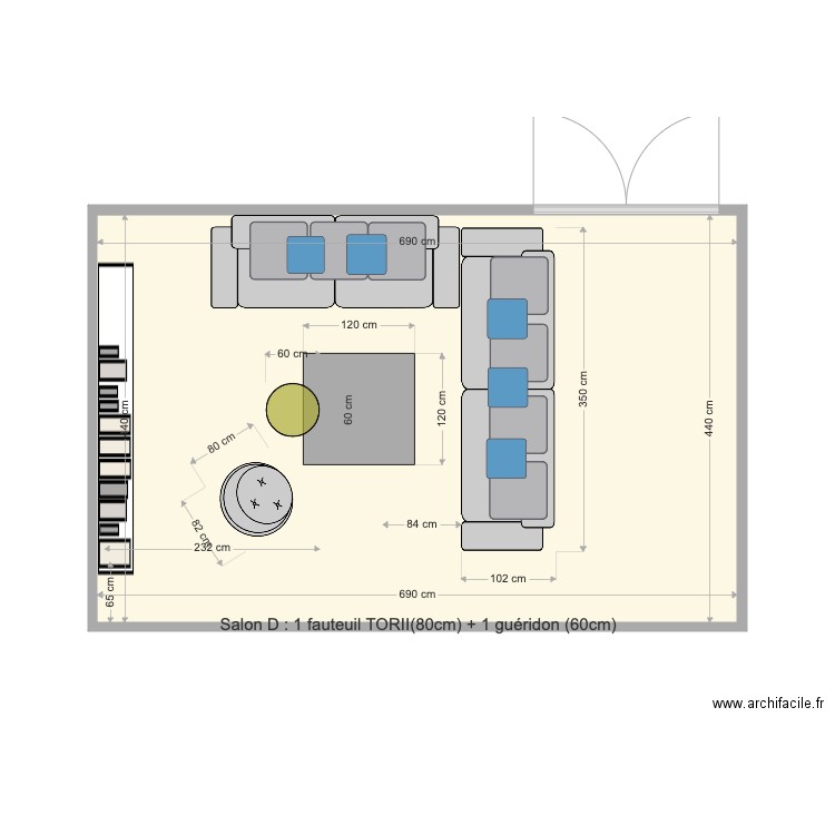 SALON D. Plan de 0 pièce et 0 m2