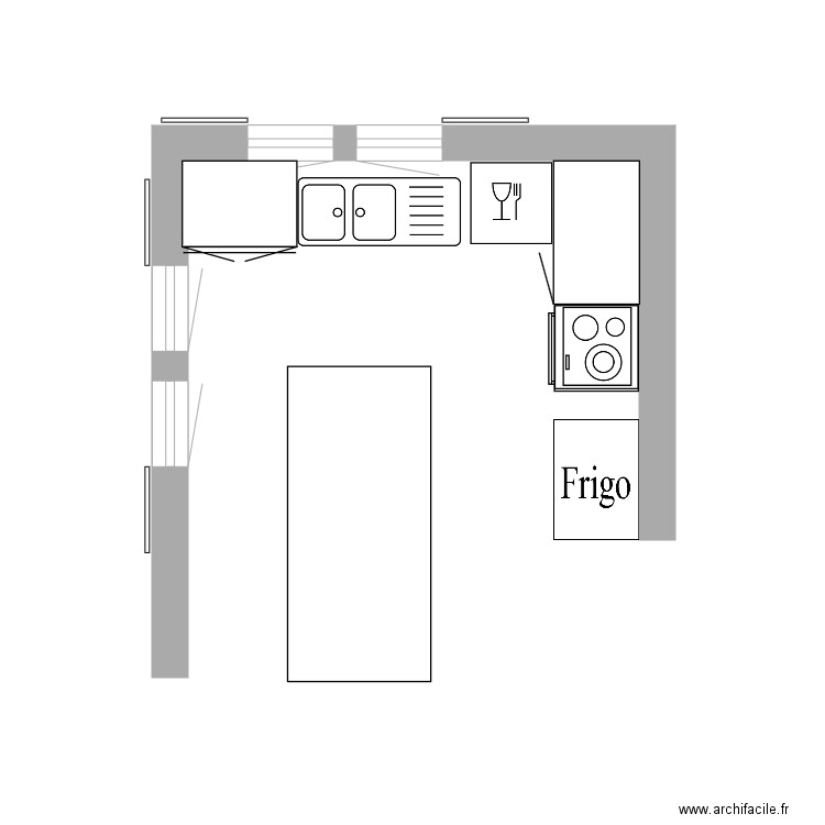 CuisineLauzet. Plan de 0 pièce et 0 m2