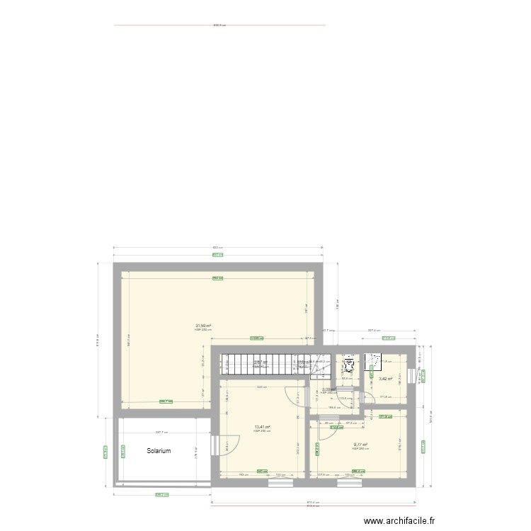 etage definitif  avec solarium. Plan de 0 pièce et 0 m2