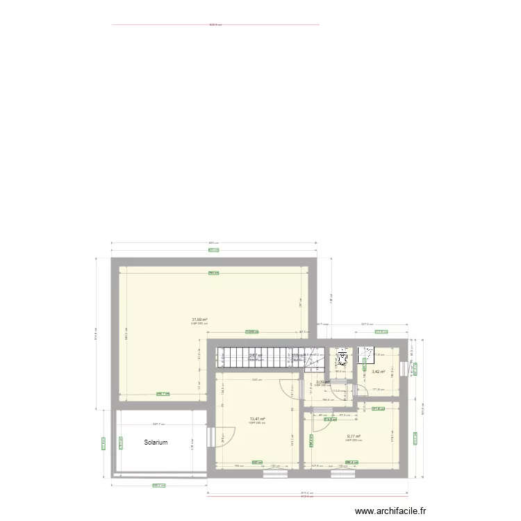 etage definitif avec solarium. Plan de etage definitif avec solarium. Plan de