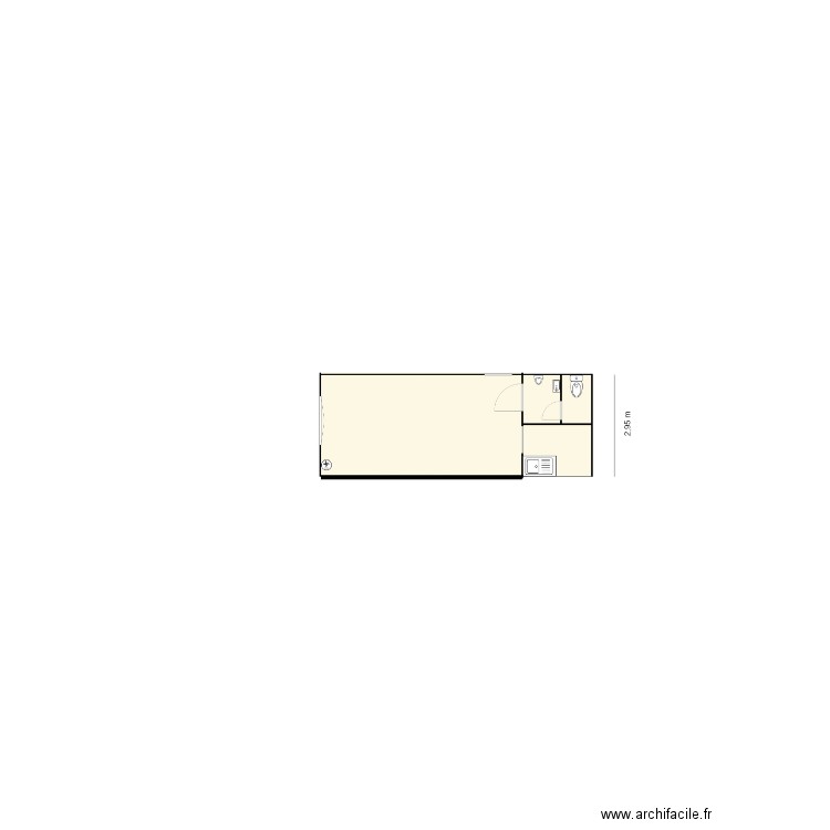 3 83017. Plan de 3 pièces et 268 m2