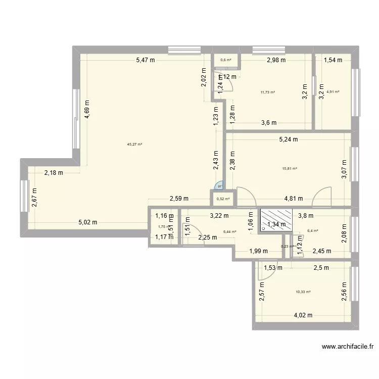 54 Maison 2030 indice 1. Plan de 11  et 104 m²