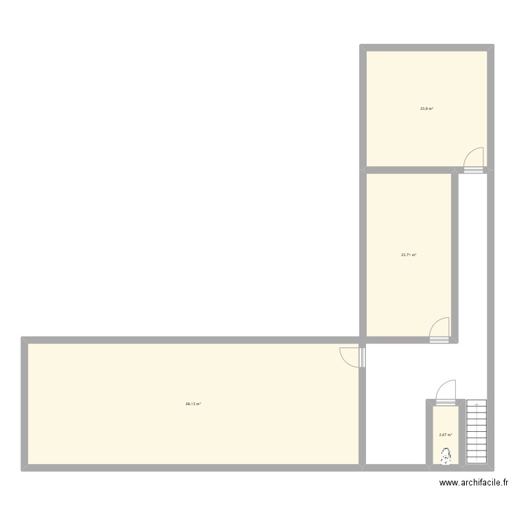 maison beaufort étage. Plan de 4 pièces et 118 m2