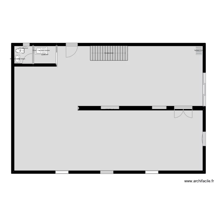 AIZ2000 RDC 1. Plan de 2  et 141 m²