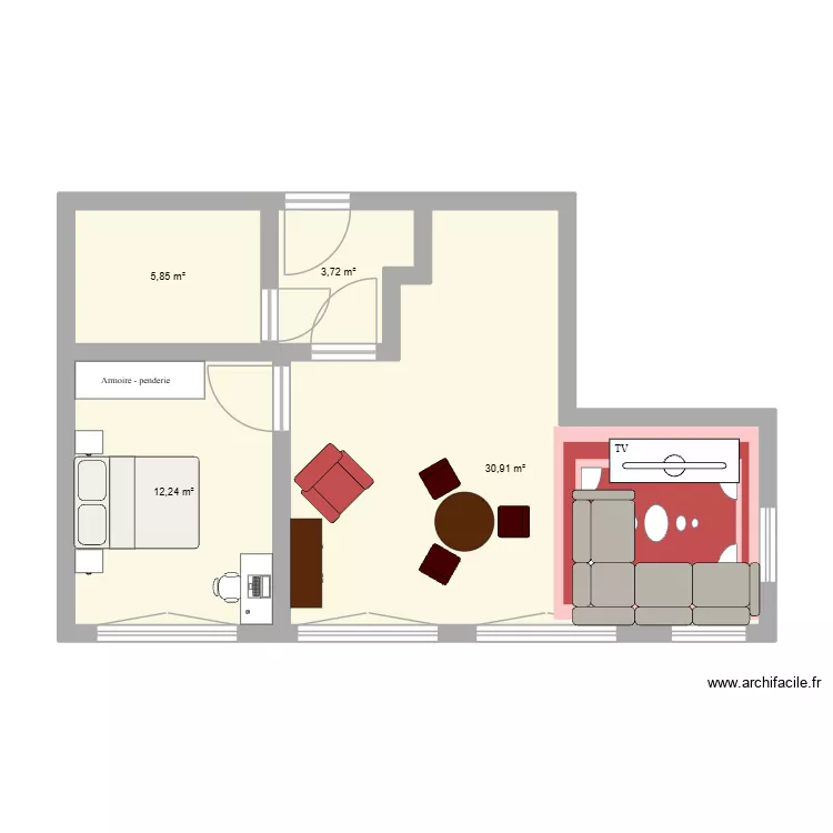 APPART SERRIS. Plan de 4 Pièces et 53 m² APPART SERRIS. Plan de 4 Pièces et 53 m²