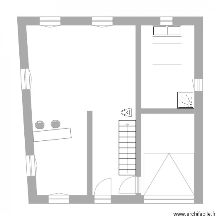 plan archi. Plan de 0 pièce et 0 m2