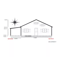 Facade NORD           chalet 32