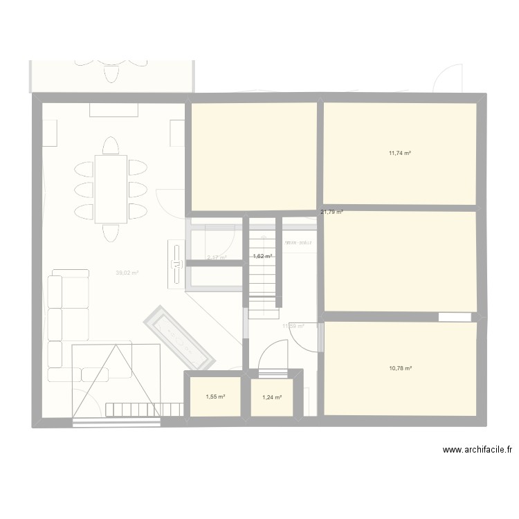 Maison Mons Final REZ. Plan de 0 pièce et 0 m2