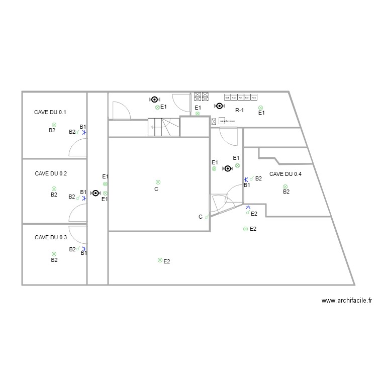 BREBION GRAND PLACE  CAVES. Plan de 0 pièce et 0 m2