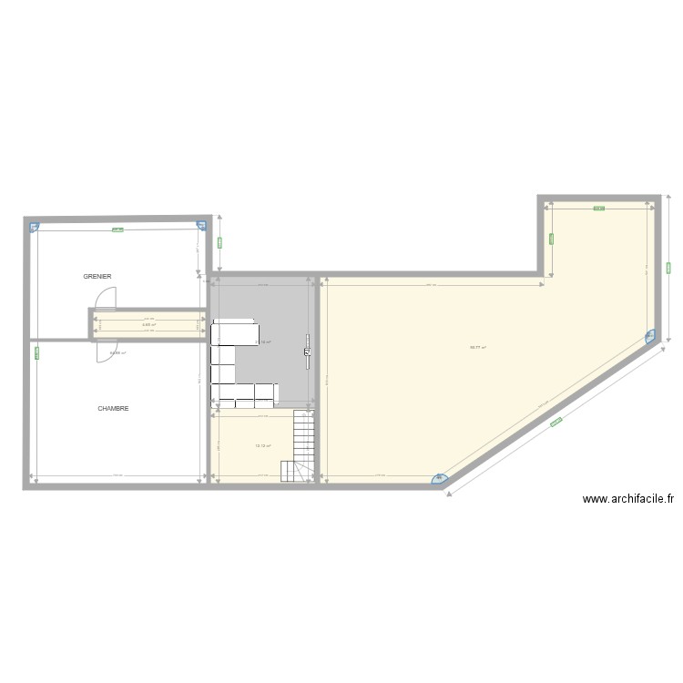 cbc 3 APPART 2eme étage. Plan de 0 pièce et 0 m2