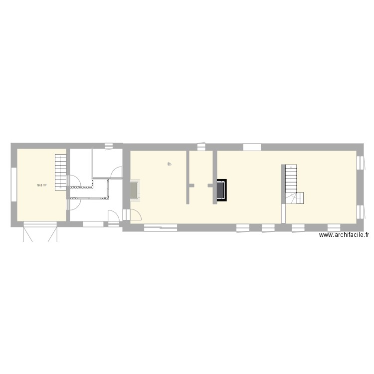 Base étage 3 avec surface. Plan de 0 pièce et 0 m2