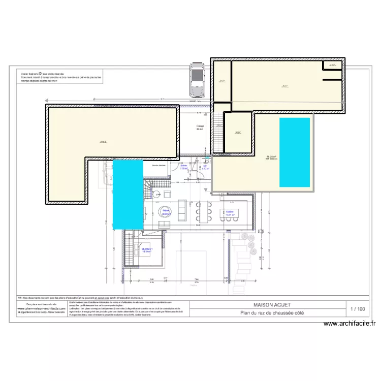Projet immobilier V7. Plan de 