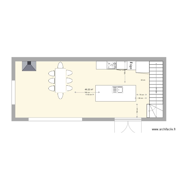 MAS 1 et 2 cuisine  séjour 3. Plan de 0 pièce et 0 m2