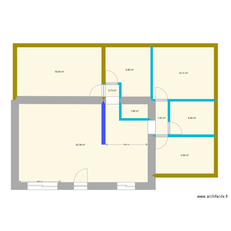 Maison les jaunais extension test v3. Plan de 0 pièce et 0 m2