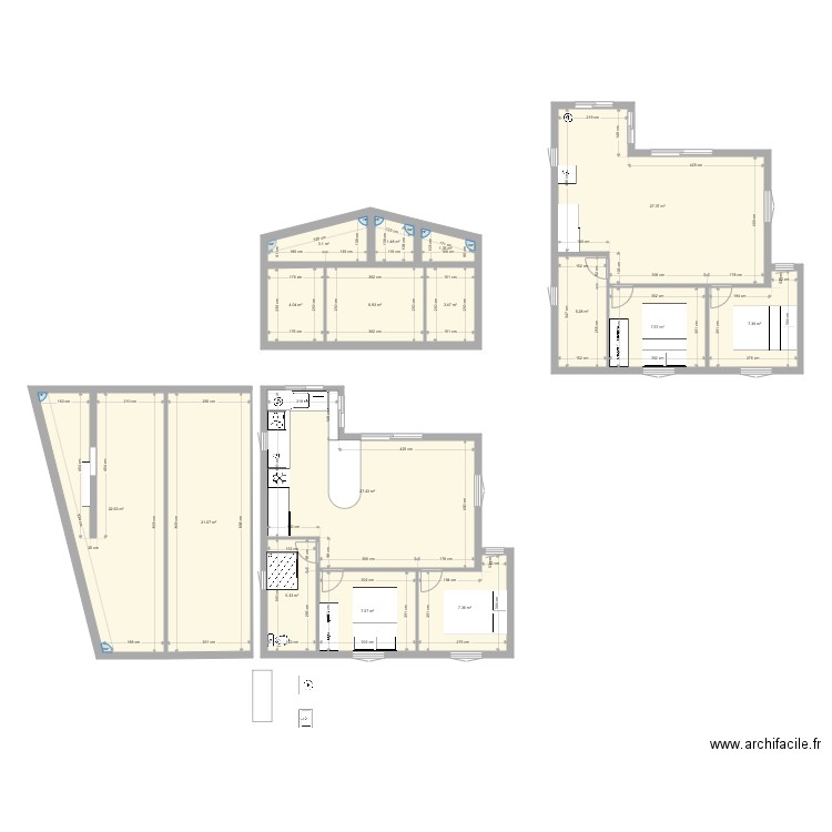 Cuisine chalet. Plan de 0 pièce et 0 m2