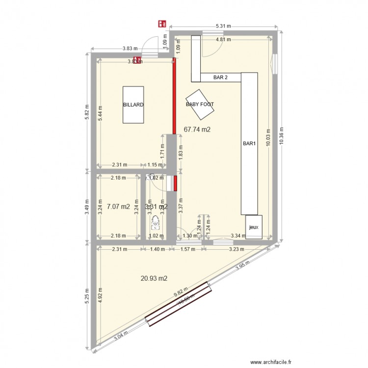 bar tabac DU MIDI Place de l ancienne Mairie 30190 MOUSSAC. Plan de 0 pièce et 0 m2