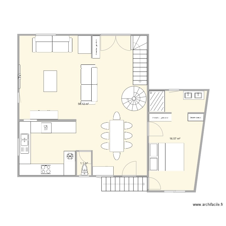 maison tassigny chambre terrasse. Plan de 0 pièce et 0 m2