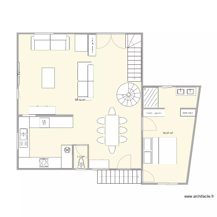 maison tassigny chambre terrasse. Plan de 