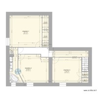 plan étage projet 1 salle de bain
